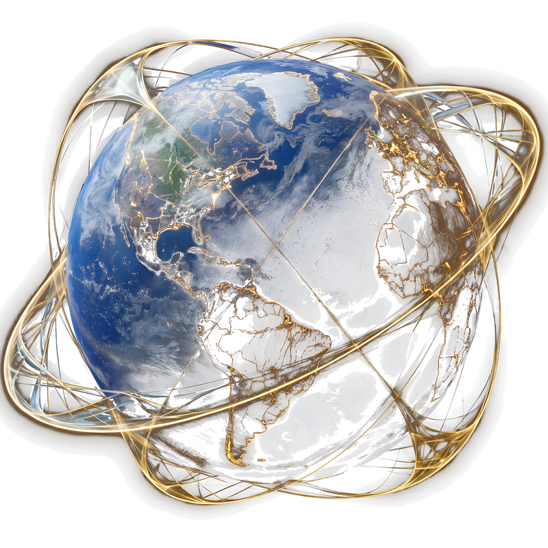 AEVRUS — Earth ringed by orbital data network